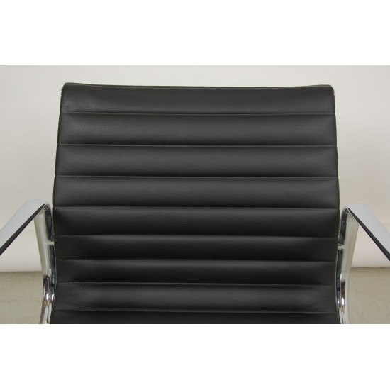 Charles Eames Ea-108 chair black leather, chrome 2008