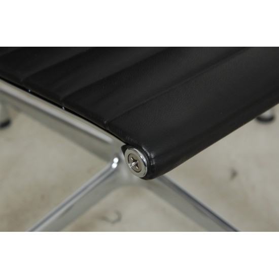 Charles Eames Ea-108 chair black leather, chrome 2008