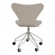 Arne Jacobsen Seven office chair 3117 with grey classic leather