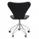 Arne Jacobsen Seven office chair 3117 with black classic leather