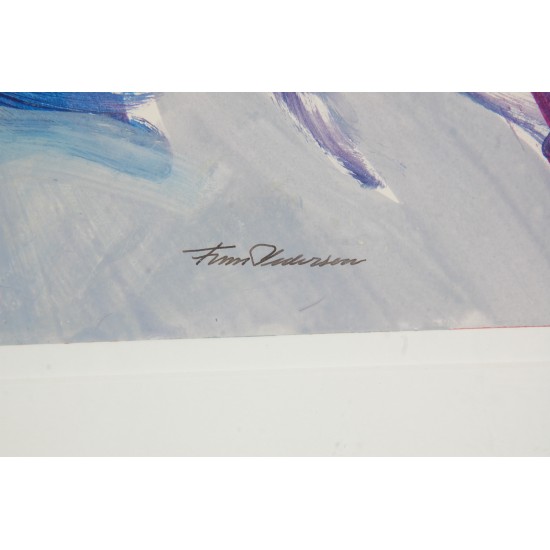 Finn Pedersen Akryl på Papir.