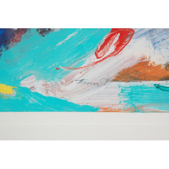 Finn Pedersen Akryl på papir.