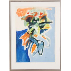 Finn Pedersen Akryl på papir.