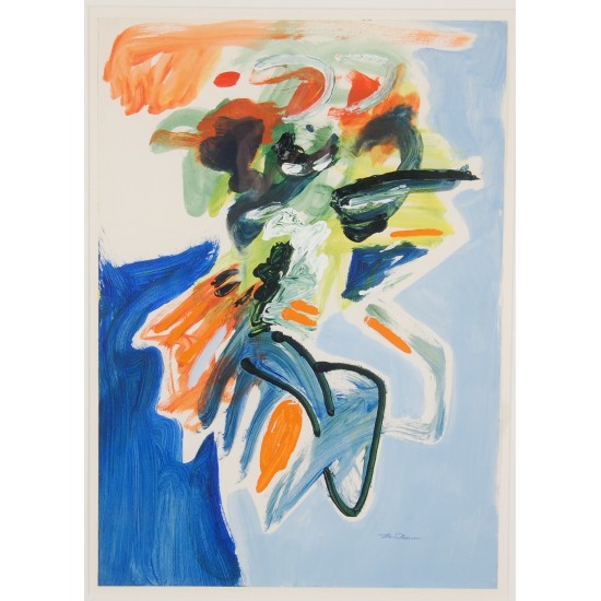 Finn Pedersen Akryl på papir.