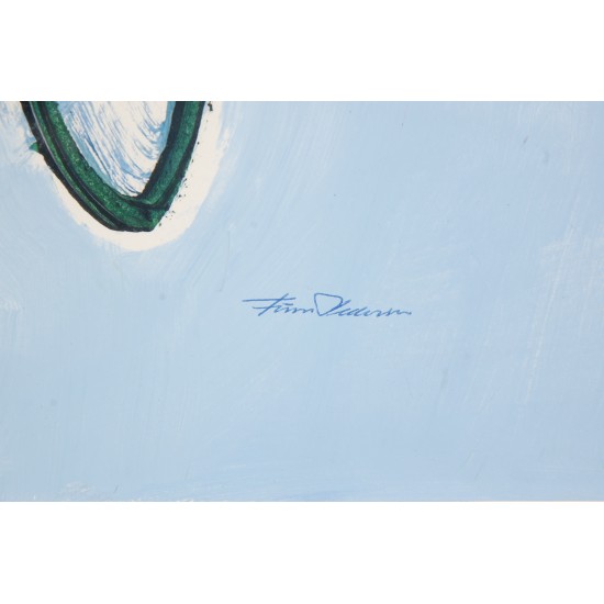 Finn Pedersen Akryl på papir.