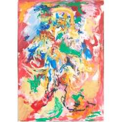 Finn Pedersen Akryl på papir.