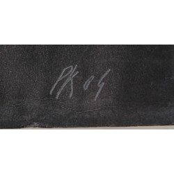 Per Kirkeby stort litografi.