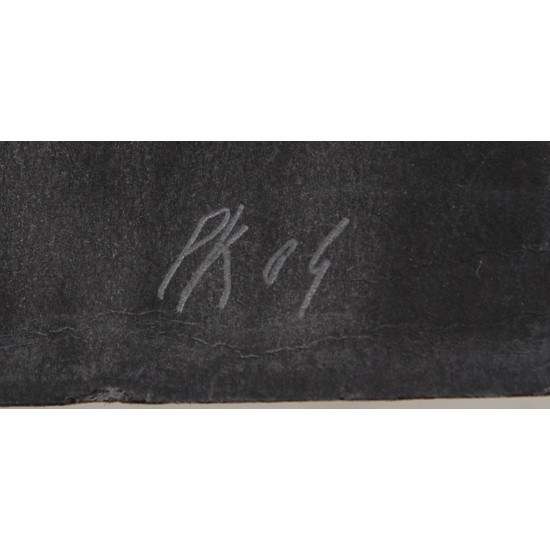 Per Kirkeby stort litografi.