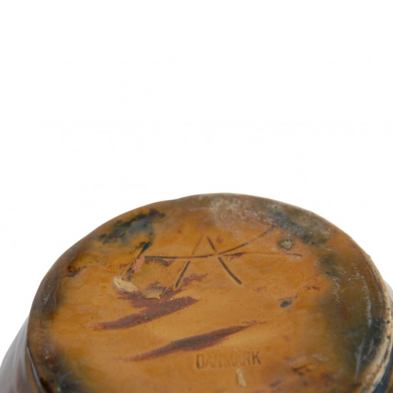 Herman A. Kähler. Stor vase af glaseret keramik.