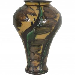 Herman A. Kähler. Stor vase af glaseret keramik.