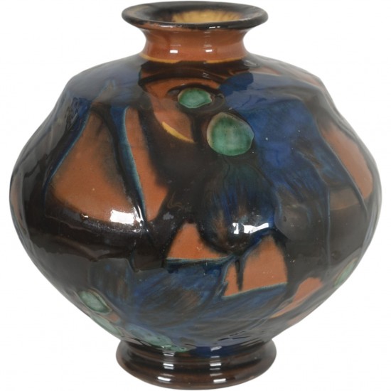 Herman A. Kähler vase af lertøj. 