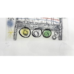 Joan Miró (1893-1983).  Les Forestiers Gris 