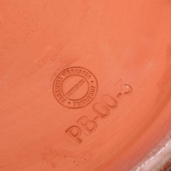  Peter Brandes: Cirkulært fad af lertøj  54 cm. 