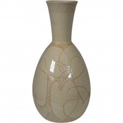 Herman. A. Kähler.Vase af lertøj.