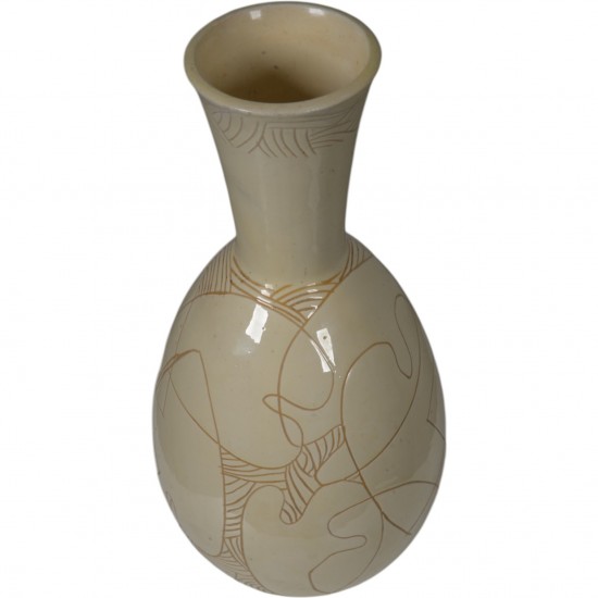 Herman. A. Kähler.Vase af lertøj.