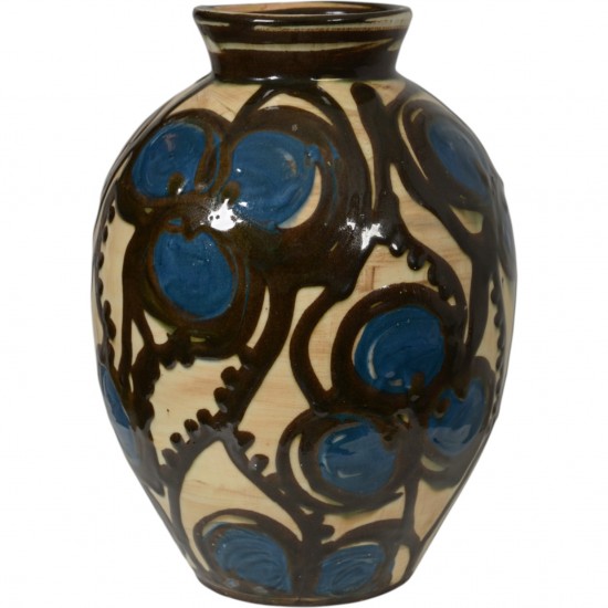 Herman. A. Kähler.Vase af lertøj. 