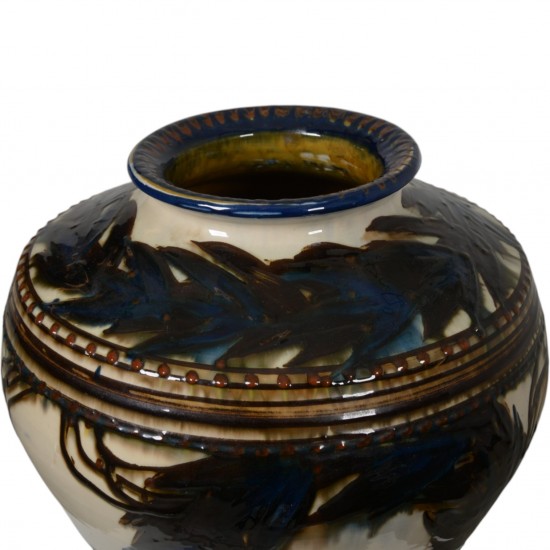 Herman A. Kähler. Gulvvase af lertøj.