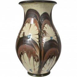 Herman A. Kähler. Gulvvase af glaseret keramik.