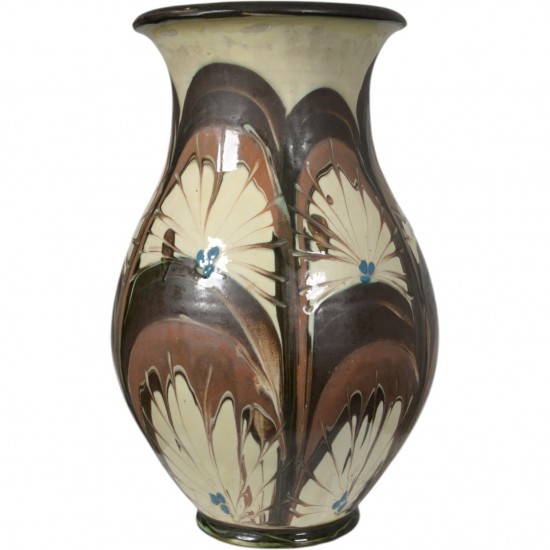 Herman A. Kähler. Floor vase of glazed ceramic.