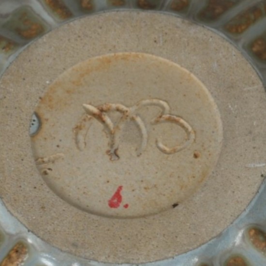 Arne Bang Spherical vase of stoneware.