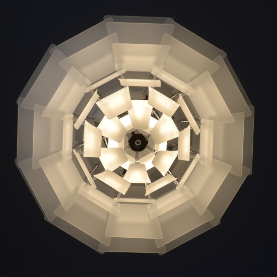 Poul Henningsen Kogle i Mat glas 60 cm.