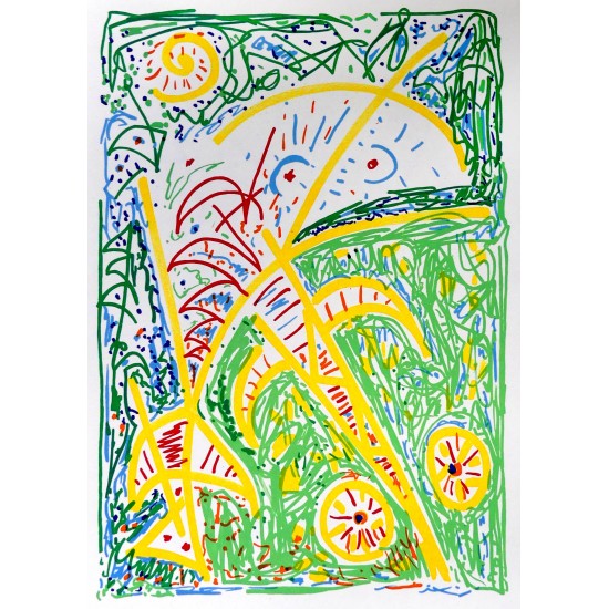 Egill Jacobsen (1910-1998): 'Maskefigur'. Egill Jacobsen (1910-1998): 'Maskefigur'.