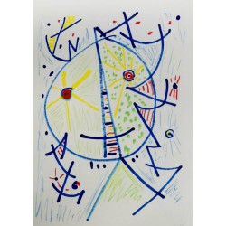 Egill Jacobsen (1910-1998): 'Maskefigur'.   Egill Jacobsen (1910-1998): 'Maskefigur'.