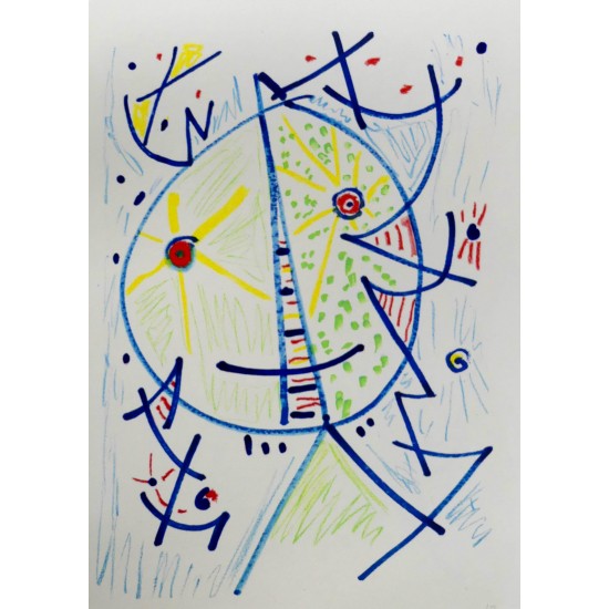 Egill Jacobsen (1910-1998): 'Maskefigur'. Egill Jacobsen (1910-1998): 'Maskefigur'.