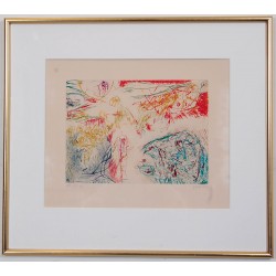 Asger Jorn 1914-1973, Confromtation sans front, litografisk værk fra 1972 Asger Jorn 1914-1973, Confromtation sans front, litografisk værk fra 1972