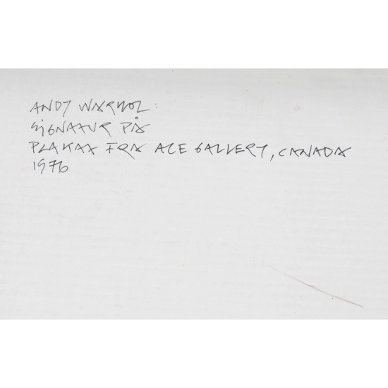 Andy Warhol (1928-1987): Signature