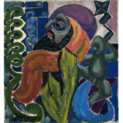 Henry Heerup: Uden titel. Sign. Heerup. Olie på lærred. Henry Heerup: Uden titel. Sign. Heerup. Olie på lærred.