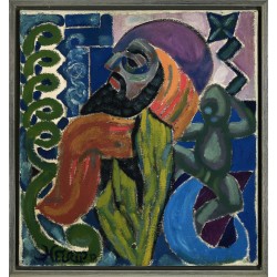 Henry Heerup: Uden titel. Sign. Heerup. Olie på lærred. Henry Heerup: Uden titel. Sign. Heerup. Olie på lærred.