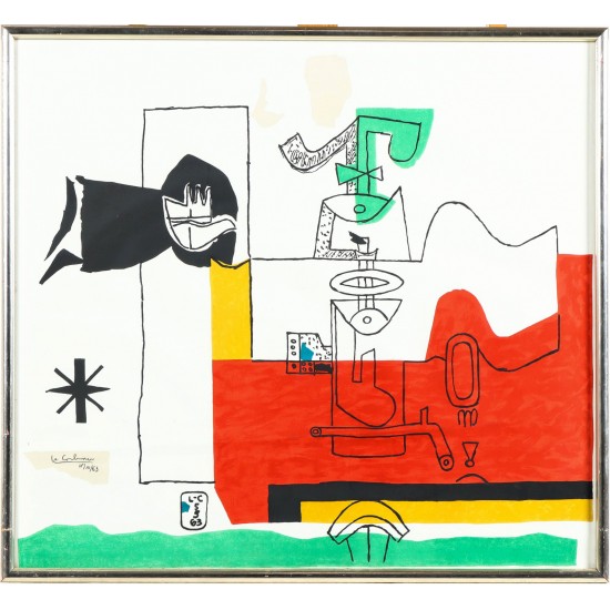 Le Corbusier (1887-1965). 'Totem', lithograph