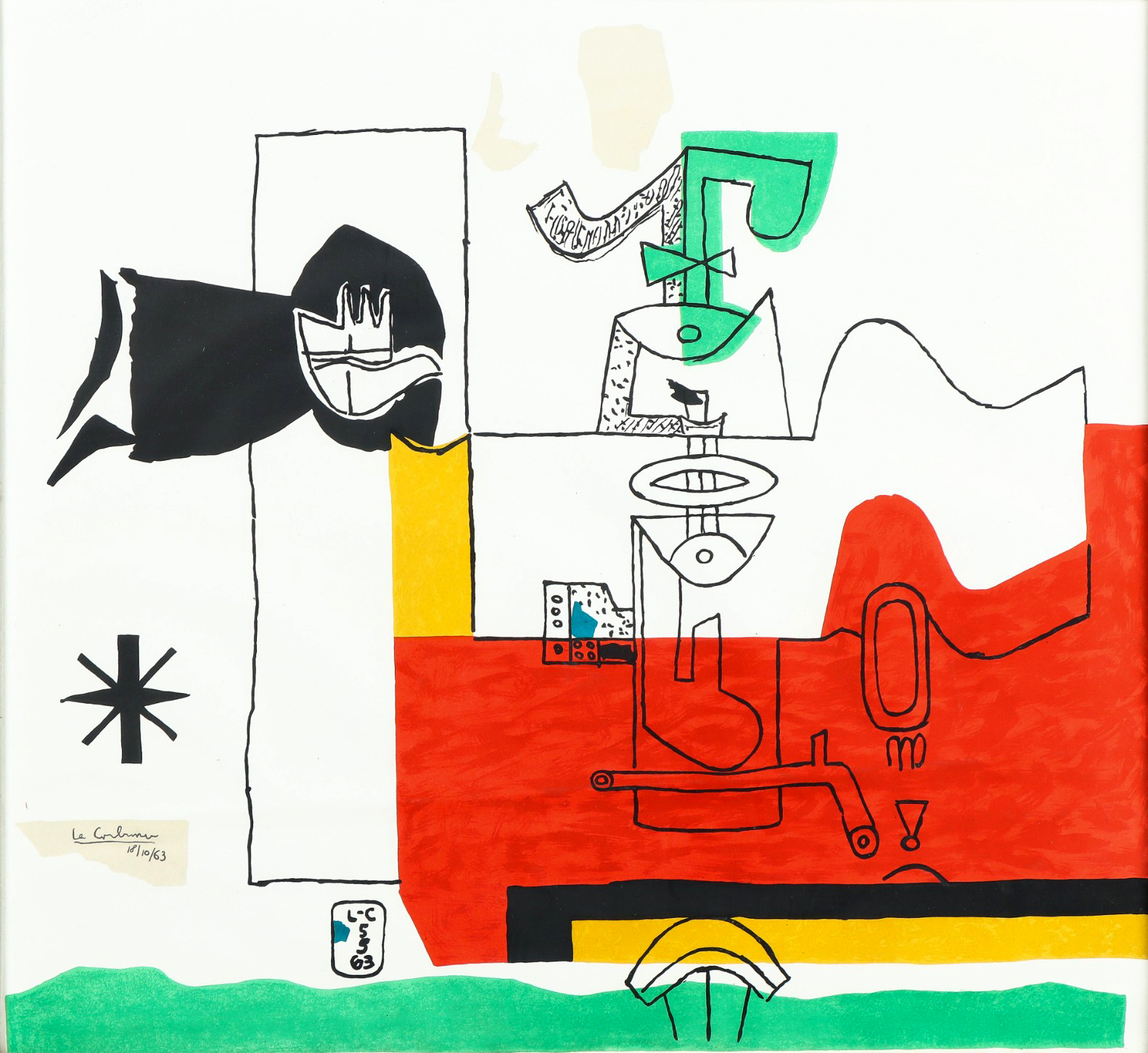 アート・デザイン・音楽 Le Corbusier 1957-1965 Bonhams : LE CORBUSIER (1887-1965) Les huit (Conceived in