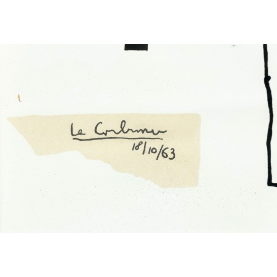 Le Corbusier (1887-1965). 'Totem', lithograph