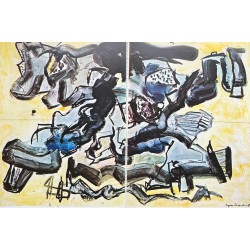 Mogens Andersen 300 x 450 pre-stage for tapestry made in 1965 Mogens Andersen 300 x 450 pre-stage for tapestry made in 1965