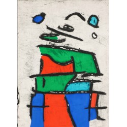 Robert Jacobsen. (1912-1993) Komposition fra mappen: "En årstid i helvede" 1992.