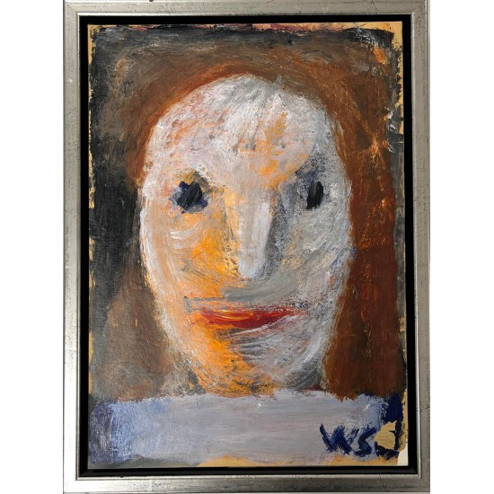  William Skotte Olsen: Portræt komposition. 2001, Sign. WSO. 