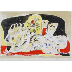 Asger Jorn 1914-1973, Troldtøj, litografisk værk fra 1955 Asger Jorn 1914-1973, Troldtøj, litografisk værk fra 1955