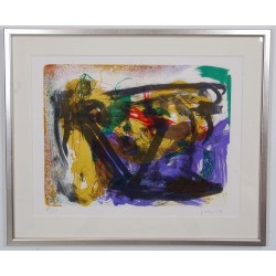 Asger Jorn 1914-1973, Uden Titel, litografisk værk fra 1967 Asger Jorn 1914-1973, Uden Titel, litografisk værk fra 1967