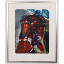 Asger Jorn 1914-1973, Uden Titel, litografisk værk fra 1967 Asger Jorn 1914-1973, Uden Titel, litografisk værk fra 1967