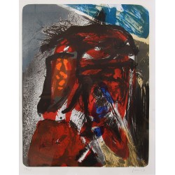 Asger Jorn 1914-1973, Uden Titel, litografisk værk fra 1967 Asger Jorn 1914-1973, Uden Titel, litografisk værk fra 1967