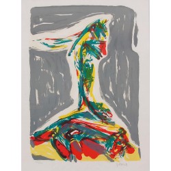 Asger Jorn 1914-1973, Jubilation Larmoyennageuse,  litografisk værk fra 1969 Asger Jorn 1914-1973, Jubilation Larmoyennageuse,  litografisk værk fra 1969