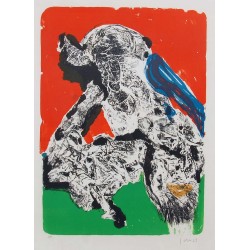 Asger Jorn 1914-1973, Provocation Ratée, litografisk værk fra 1969 Asger Jorn 1914-1973, Provocation Ratée, litografisk værk fra 1969