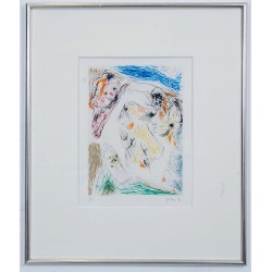 Asger Jorn 1914-1973, Euclide Coincé, litografisk værk fra 1971 Asger Jorn 1914-1973, Euclide Coincé, litografisk værk fra 1971