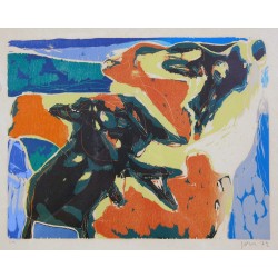 Asger Jorn 1914-1973, Uden titel, litografisk værk fra 1972 Asger Jorn 1914-1973, Uden titel, litografisk værk fra 1972