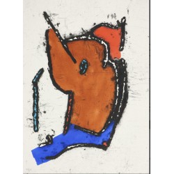 Robert Jacobsen. (1912-1993) Komposition fra mappen: "En årstid i helvede" 1992.