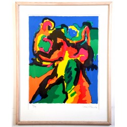 Gorm Eriksen (f. 1940): Komposition, serigrafi, 21/150