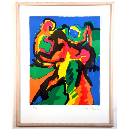 Gorm Eriksen (f. 1940): Komposition, serigrafi, 21/150