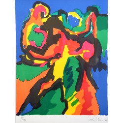 Gorm Eriksen (f. 1940): Komposition, serigrafi, 21/150